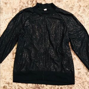 Leopard print bomber jacket